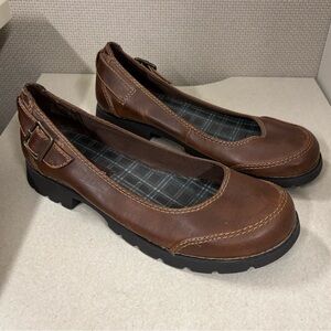 Lower East Side Vintage Y2K Brown Faux Leather Mary Jane Shoes Women’s Size 8